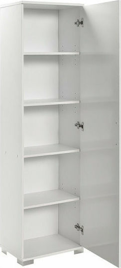 Pakketo Chad1 Badezimmersäule Boden H45xB32xH169cm Weiß