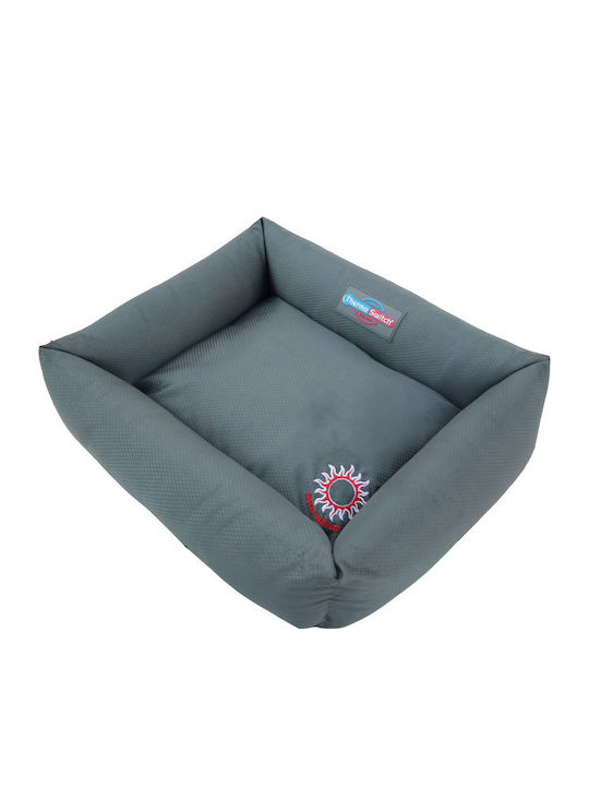 Woofmoda ThermoSwitch Corfu Πουφ Κρεβάτι Σκύλου Θερμαινόμενο Δροσιστικό Κίτρινο 50x40εκ.