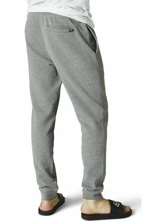 Fox Men's Fleece Sweatpants with Rubber Gray