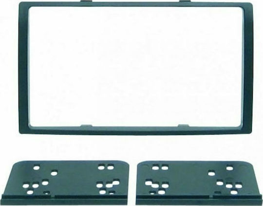 Phonocar Πρόσοψη 2 Din για Citroen C-Crosser - Mitsubishi Outlander - Peugeot 4007 Μαύρο για Mitsubishi Outlander 2006-2012