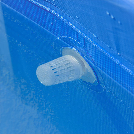 Outsunny Басейн PVC С Метална Рамка 252x152x65см Светлосин