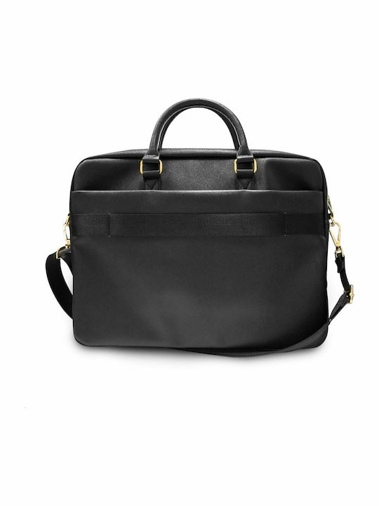 Guess Vintage Script Shoulder / Handheld Bag for 15.6" Laptop Black