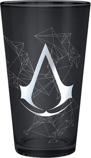 Abysse Assasin's Creed Ποτήρι από Γυαλί σε Μαύρο Χρώμα Abysse Assasin's Creed Ποτήρι από Γυαλί σε Μαύρο Χρώμα