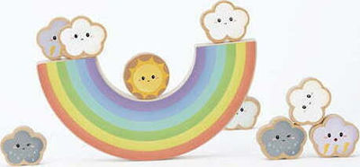 Classic World Stacking Toy Rainbow Balancing made of Wood for 36++ Months