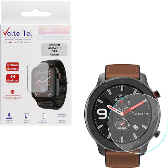 Volte-Tel 2.5D Tempered Glass for the Amazfit GTR 47mm 1pcs 8285912