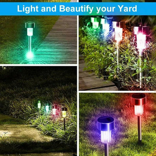 GloboStar Spiked Solar Light Traffic light 1W 90lm RGB with Motion Sensor and Photocell IP65