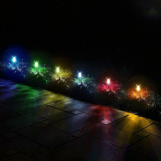 GloboStar Spiked Solar Light Traffic light 1W 90lm RGB with Motion Sensor and Photocell IP65