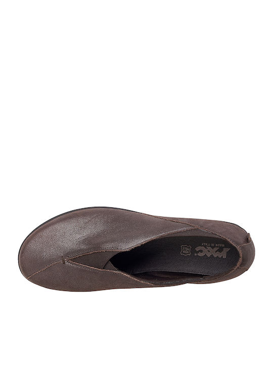 Anatomische Damen Slip-Ons Leder Braune