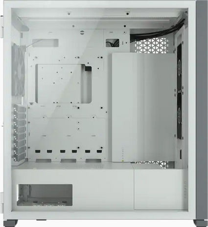 Corsair 7000D Airflow Gaming Voller Turm Computergehäuse mit Seitenfenster Weiß