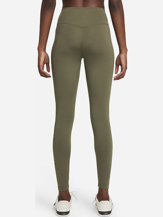 One Women's Long Yoga Legging High Waisted Dri-Fit Khaki