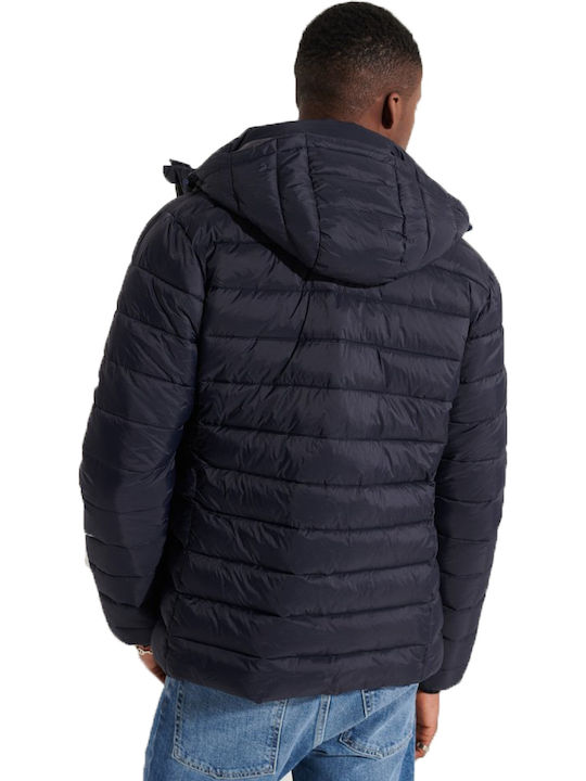 Classic Fuji Winter Jacket Puffer Navy Blue