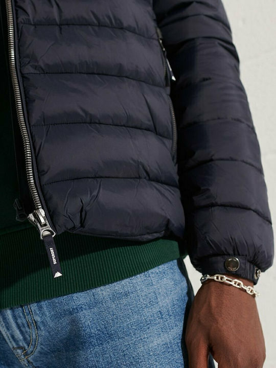 Classic Fuji Winter Jacket Puffer Navy Blue