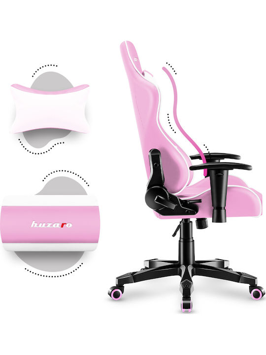 Huzaro Ranger 6.0 Child Artificial Leather Gaming Chair with Adjustable Arms Pink
