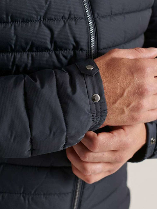 Fuji Winter Jacke Puffer Marineblau