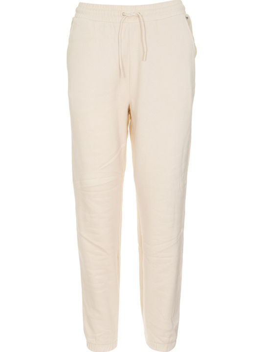 Hohe Taille Jogginghose Jogger Beige