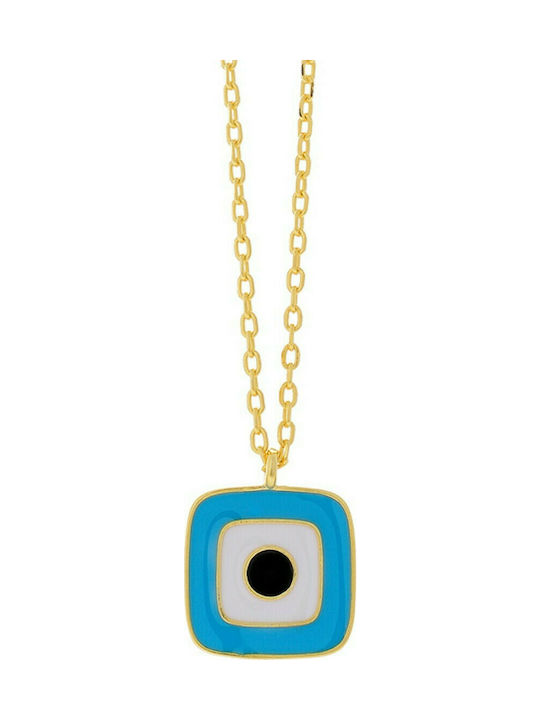 Prince Silvero Necklace Eye from Gold Plated Silver