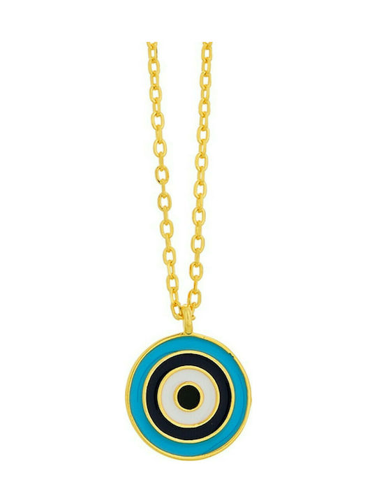 Prince Silvero Necklace Eye from Gold Plated Silver