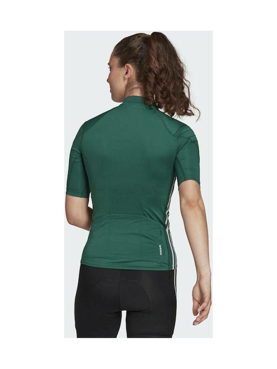adidas Short Sleeves Cycling Jersey Green