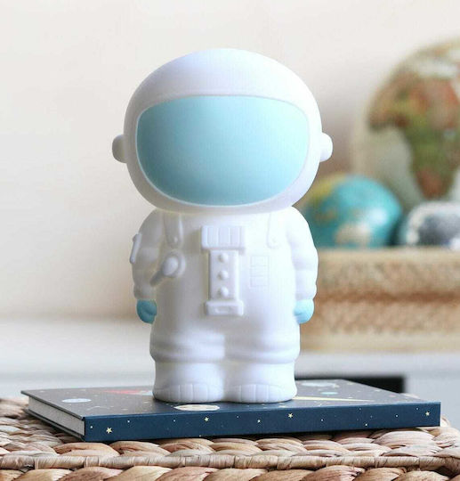 A Little Lovely Company Astronaut Kinder Spardose Plastik White 11.9x9x16.5cm