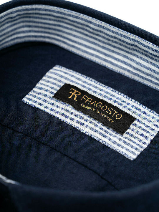 Fragosto Linen Shirt by the serie Exclusive - SS21CS01 004 Navy