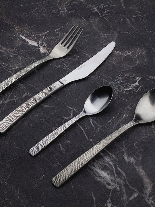 Bergner Lyon Besteckset Edelstahl Silber 24Stück