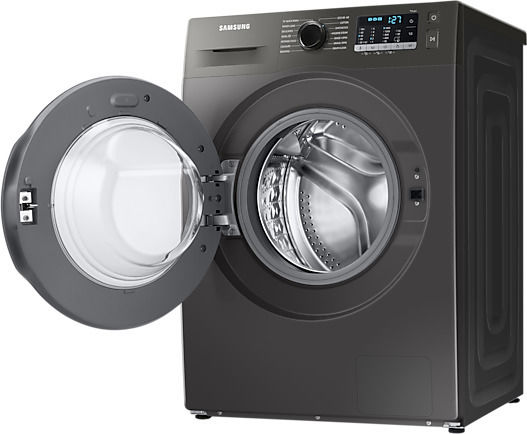 Samsung Πλυντήριο Ρούχων 9kg με Τεχνολογία Ατμού 1400 Στροφών Ecobubble Inox WW90TA046AX/EU