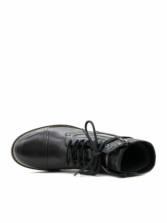 Melting Leather Black Boots