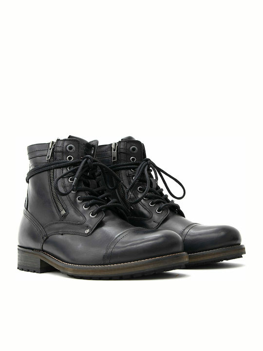 Melting Leather Black Boots