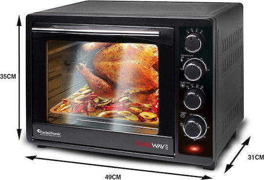 Turbotronic Ηλεκτρικό Φουρνάκι 35lt Χωρίς Εστίες