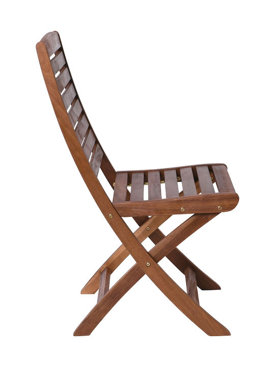 Outdoor-Stuhl Hölzernes Spot Acacia 43x54x90εκ.
