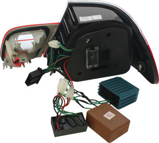 Faruri Spate LED BMW E46 2D Cristal Roșu 1998-2003 4 Bucăți