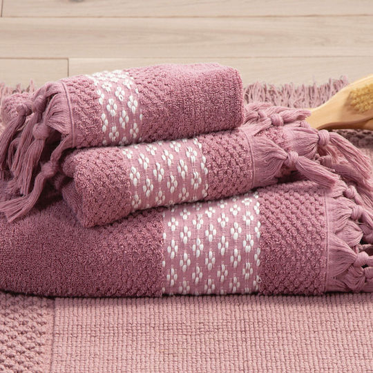 Nef-Nef Homeware Χεριών Premium Sadie 30x50εκ. Orchid Βάρους 550gr/m²