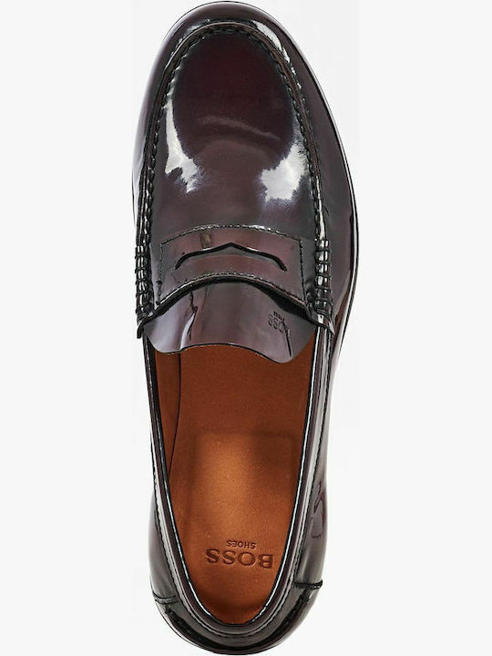 Men's Leather Loafers Burgundy
