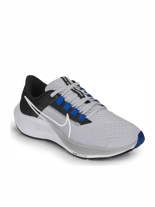 Nike Air Zoom Pegasus 38 Ανδρικά Αθλητικά Παπούτσια Running Wolf Grey / White / Black / Hyper Royal