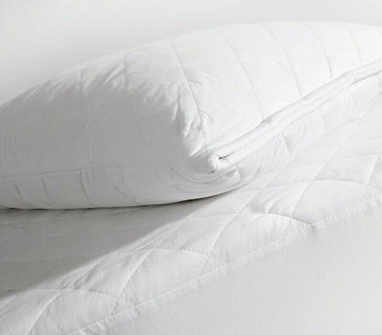 Nef-Nef Homeware Протектор за матрак Кинг Сайз Капитониран Бял 180x200+30бр