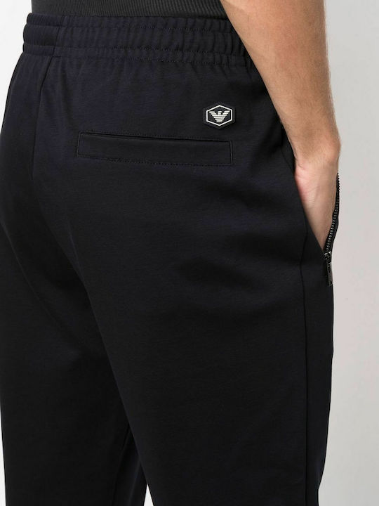 Sweatpants with Elastic Navy Blue
