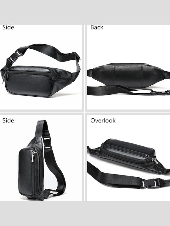 Herren Bum Bag Taille Schwarz