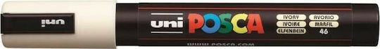 Uni-Ball Posca Μαρκαδόρος Σχεδίου 2.5mm Ivory