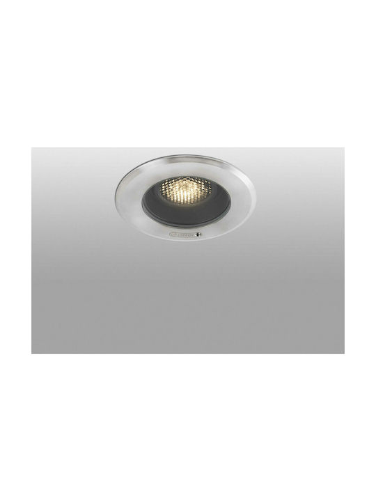 Faro Barcelona Geiser Rezistent la apă Spot de Exterior GU10 în Culoare Argintiu 70304