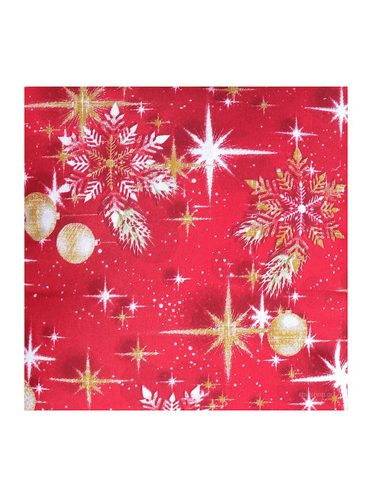 Viopros Set Christmas Tablecloths Fabric Red 2pcs