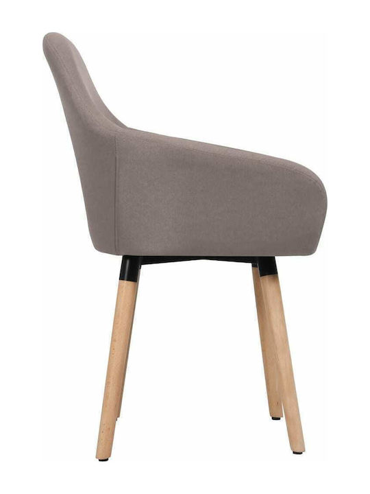 Stühle Speisesaal Taupe 2Stück 62x54x83.5cm