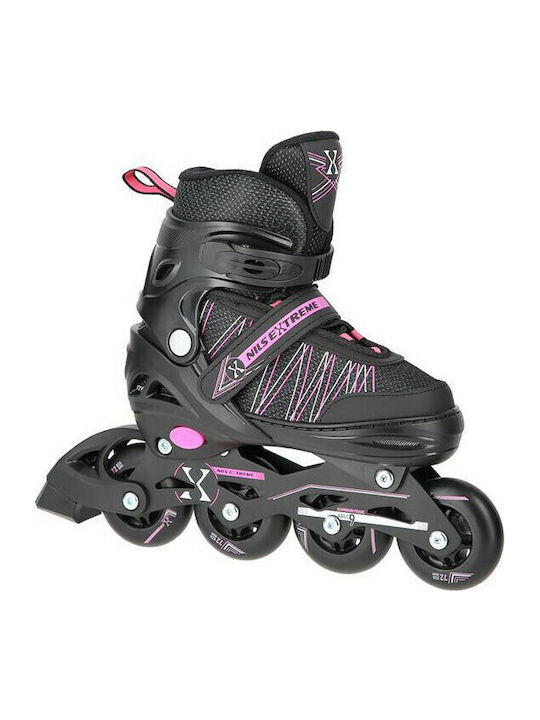 Nils NH11912 A 2-in-1 Kids Adjustable Inline Rollers Black
