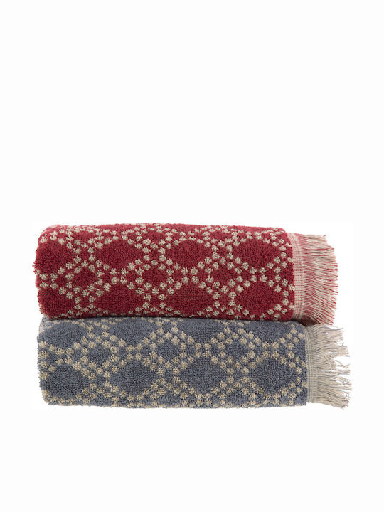 Nef-Nef Homeware Prosop de corp Caden 70x140cm. Antracit Greutate 600gr/m²