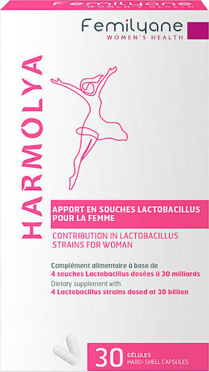 Bailleul Laboratoires Femilyane Harmolya Probiotics Contribution in Lactobacillus Strains for Woman 30 caps