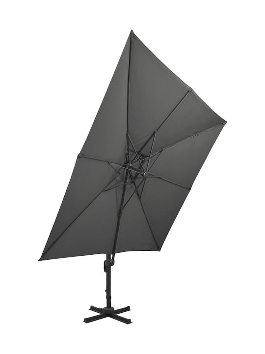 Umbrelă Profesională Suspendată Rotundă Din Aluminiu Antracit Φ3m