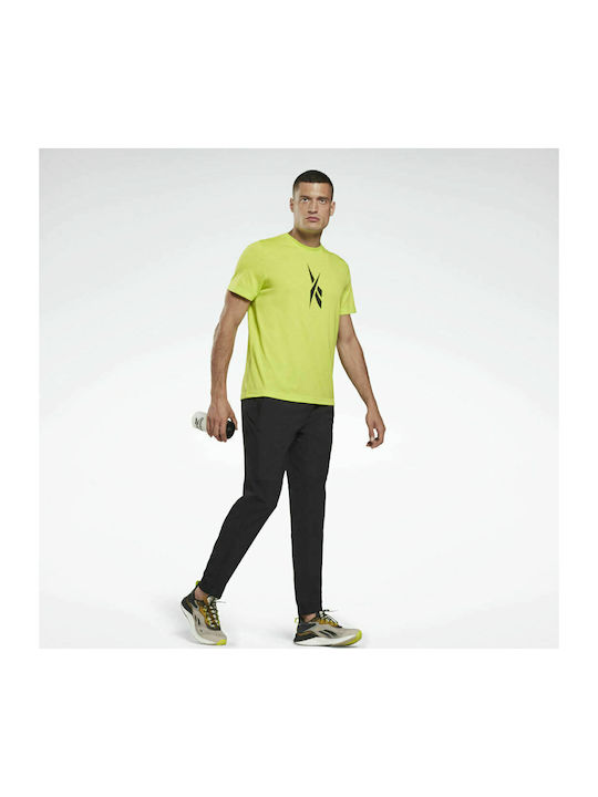 Reebok Edgeworks 60/40 Αθλητικό Ανδρικό T-shirt Πράσινο με Λογότυπο