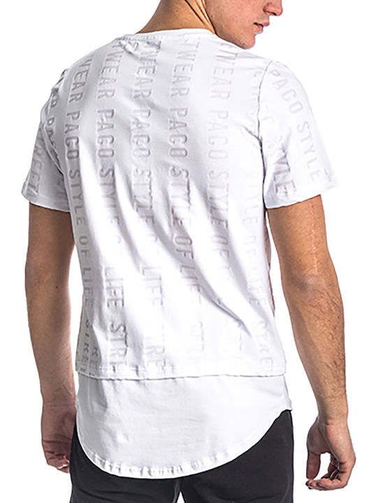 Paco & Co Men's Short Sleeve T-shirt White