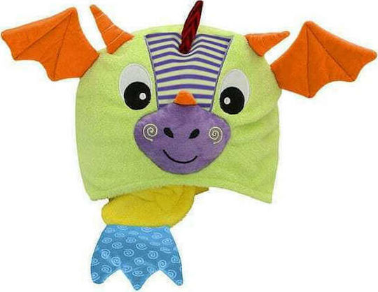 Zoocchini Baby Hooded Bath Towel Drool The Dragon Yellow 127x55cm