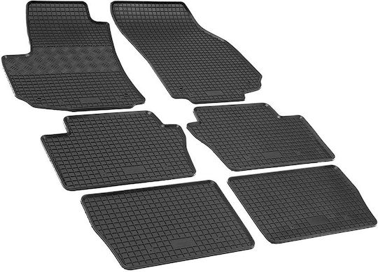 Rigum Set of Front and Rear Mats 6pcs for Opel Zafira 2005 2012 Black