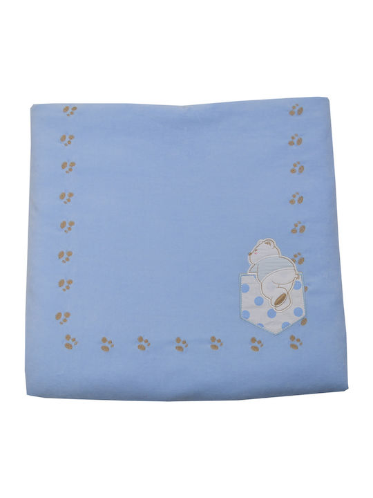Bebe Stars Κουβέρτα Αγκαλιάς & Λίκνου Bear Stripes 90x110εκ.
